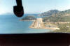 Final approach to Brampton airstrip from the north