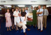 Blue and staff at his retirement from TAA